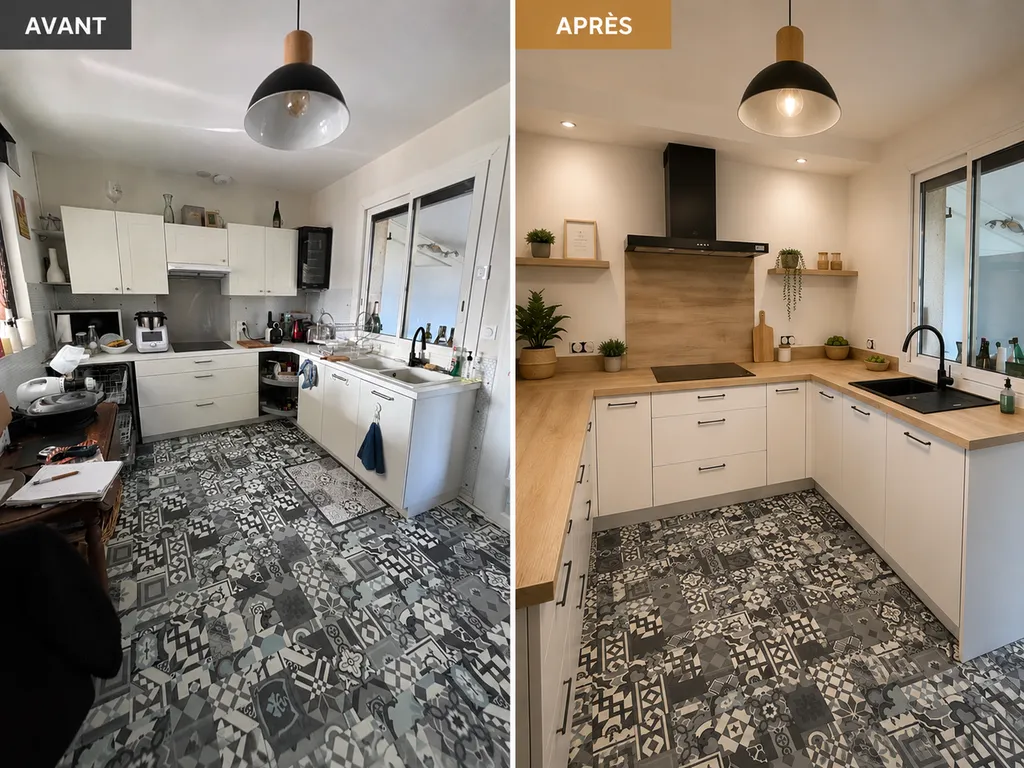 Rénovation d’une cuisine classique et champêtre à Saint-Sulpice-sur-Lèze (31)