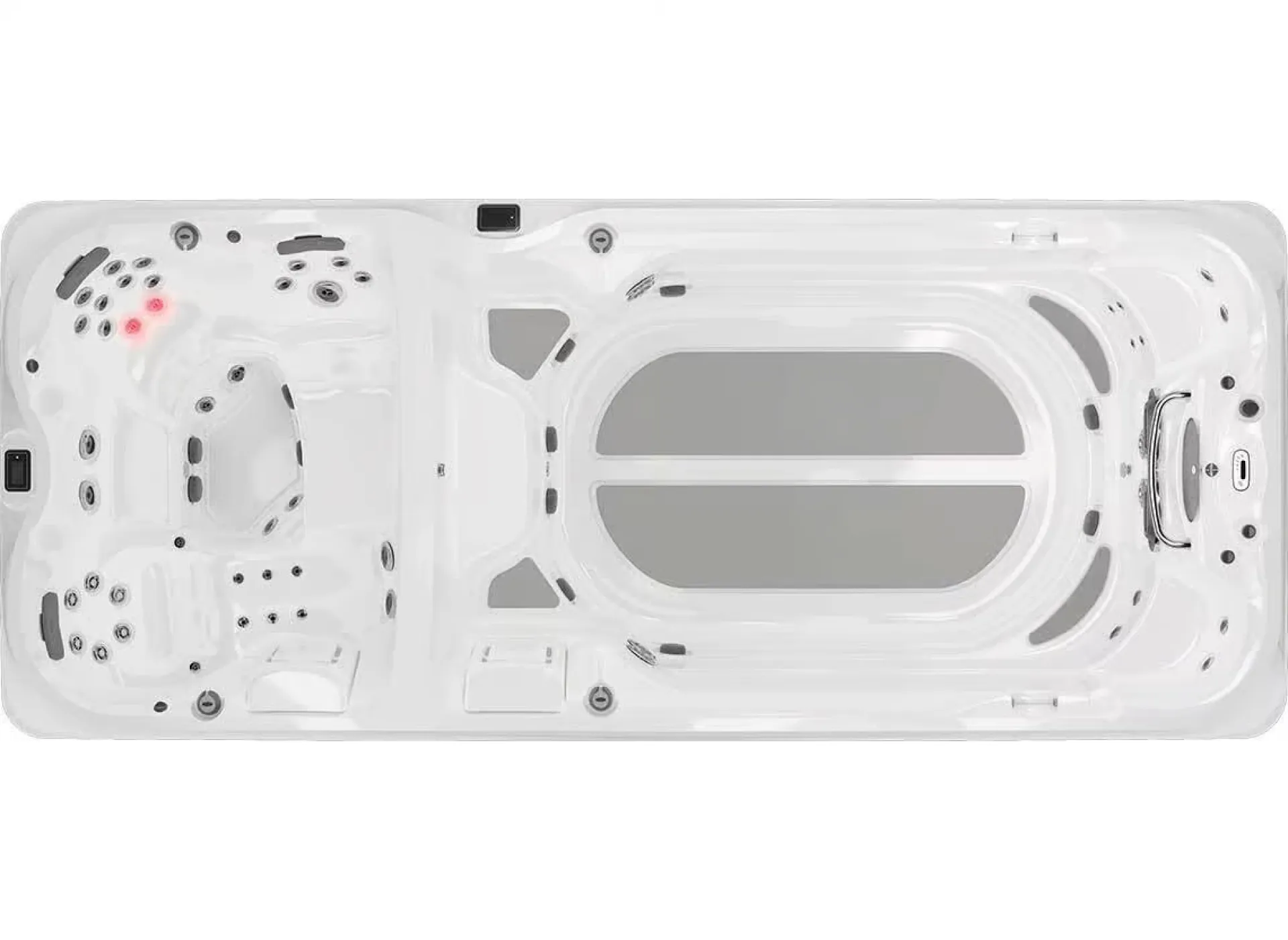 Spa de nage PowerPro™ J-19 bizone : performance et détente en toute indépendance