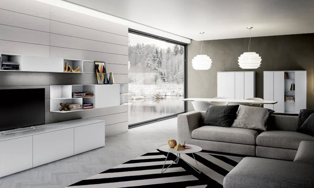 Notre zone d'activité pour ce serviceGrand meuble living moderne sur-mesure