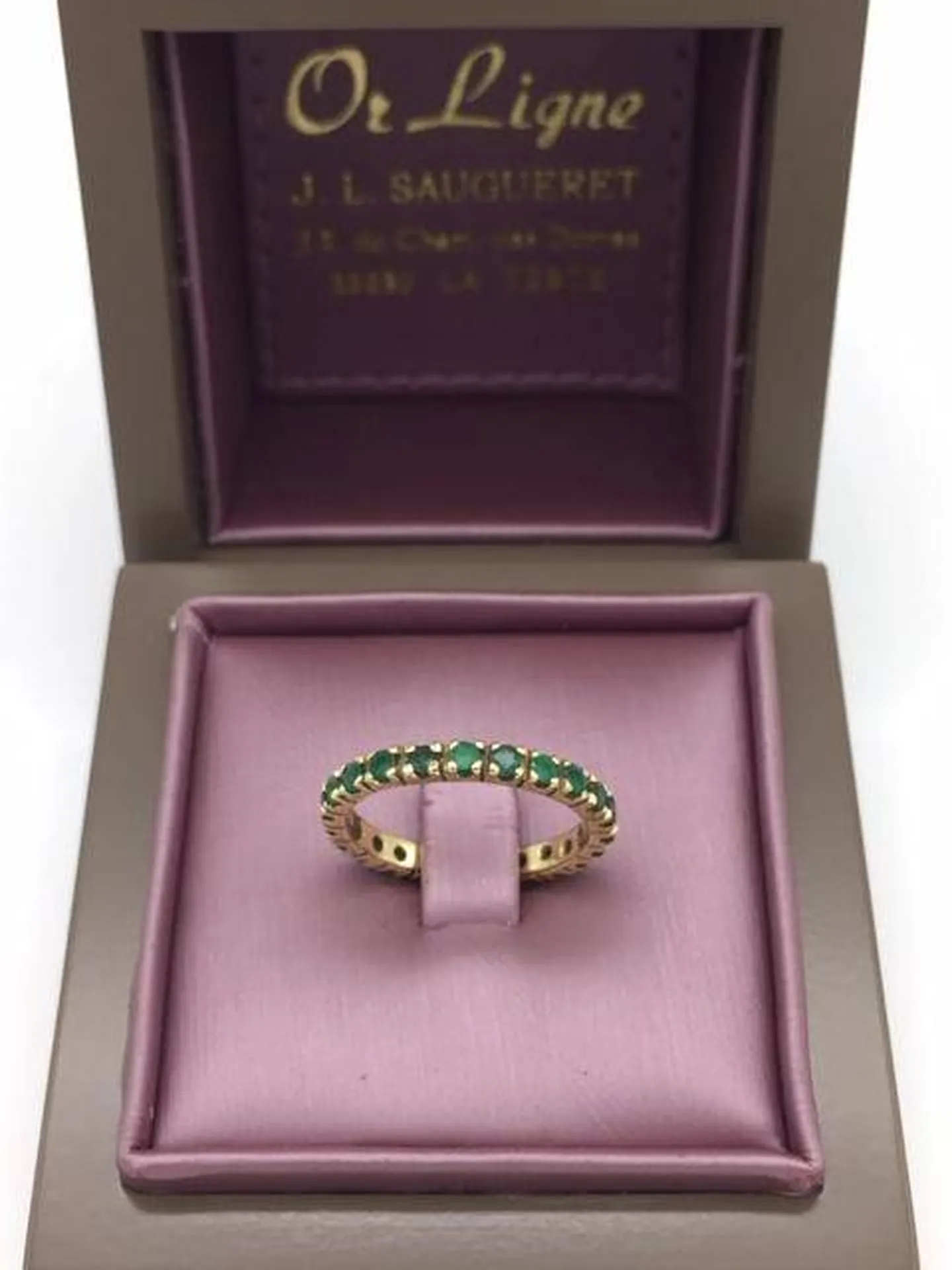Bague or 750/1000ème et émeraudes tour complet occasion Or Ligne La Teste Bassin d'Arcachon