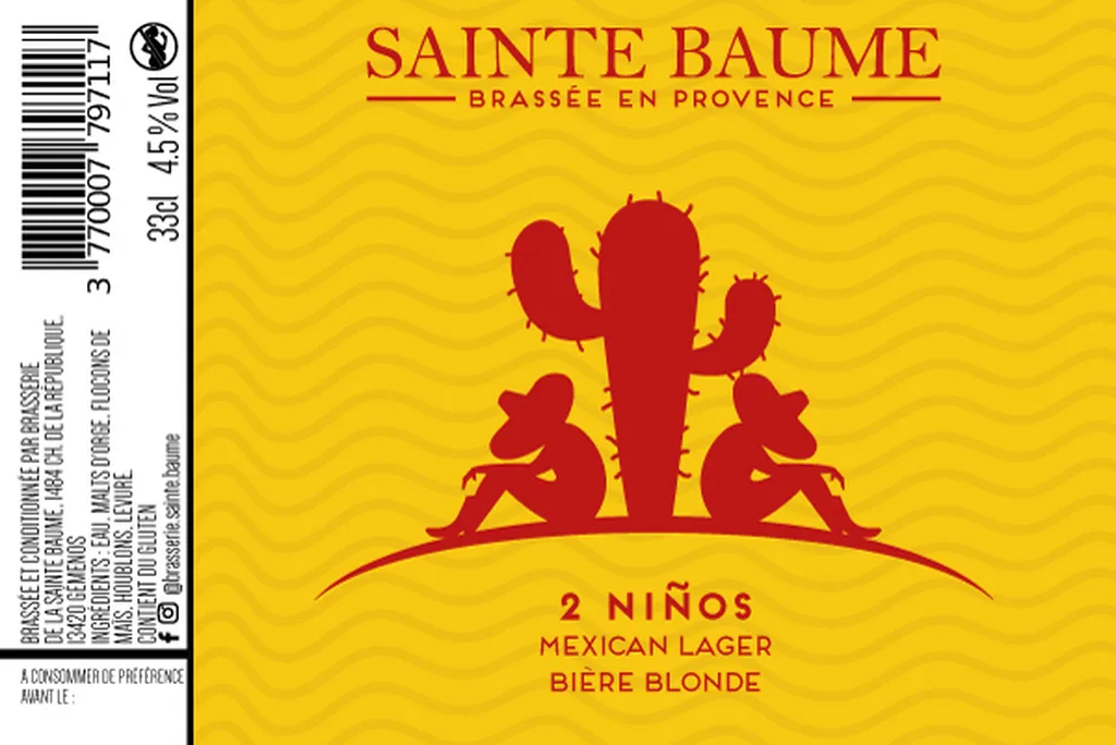 Création de logo et packaging pour la Microbrasserie Sainte Baume à Gémenos près de Marseille