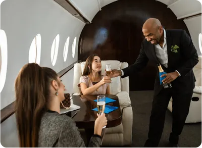 Transfert Crew Aérien avec chauffeur privé premium pour déplacements en jet privé en Provence