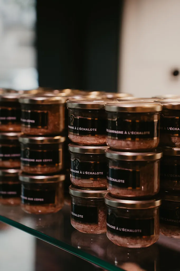 Terrines et jambonneau en bocal, artisanales et savoureuses, de la boucherie des copains à toulouse et blagnac