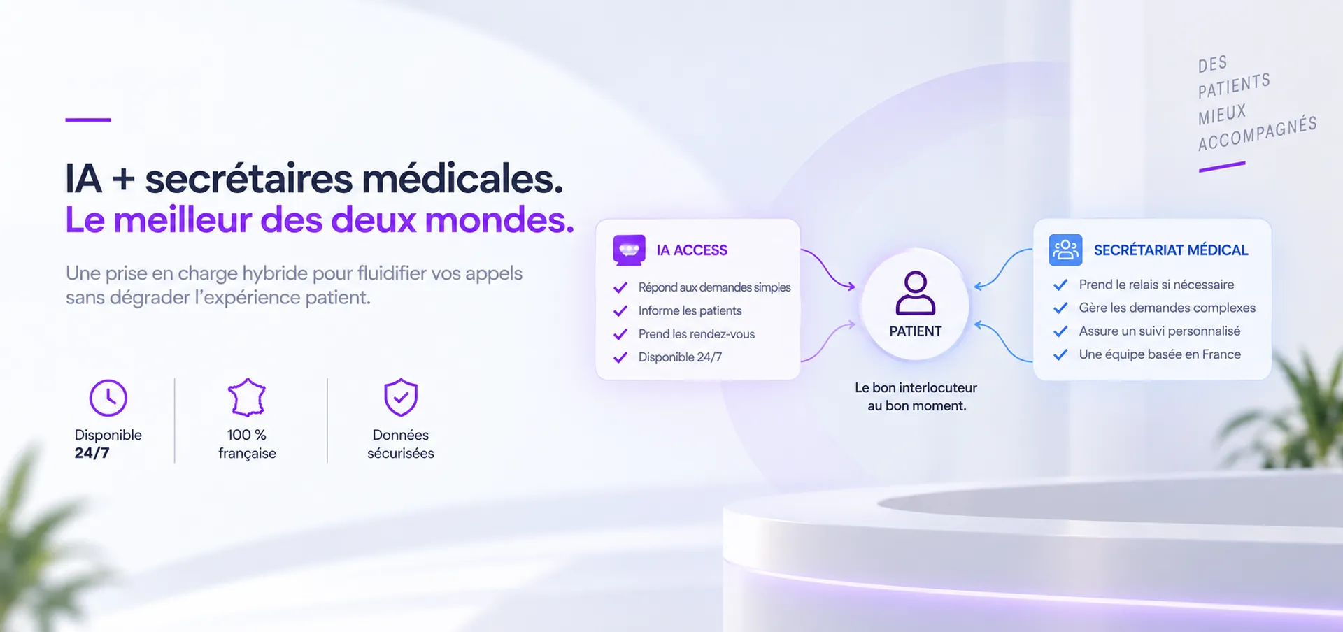 STAPMEDIF accompagne les professionnels de santé avec un télésecrétariat médical moderne combinant secrétaires spécialisées et agents IA.