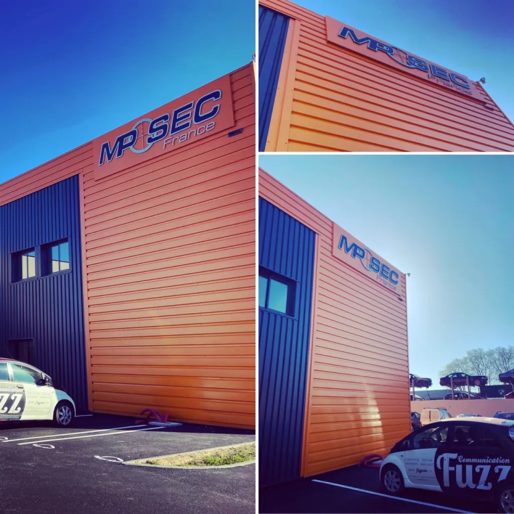 création d'une enseigne lumineuse rétro éclairée dans un commerce à Toulouse