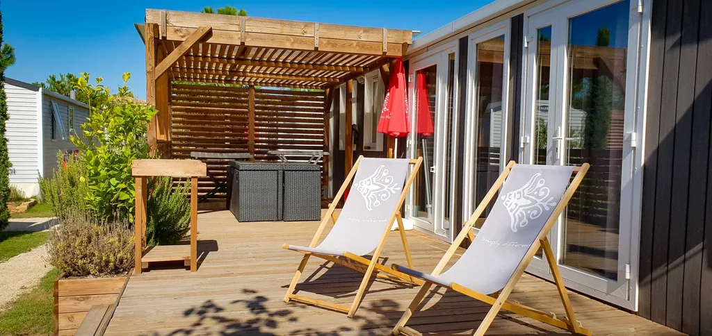 location de mobil home premium 6 personnes a vias Plage bord de mer
