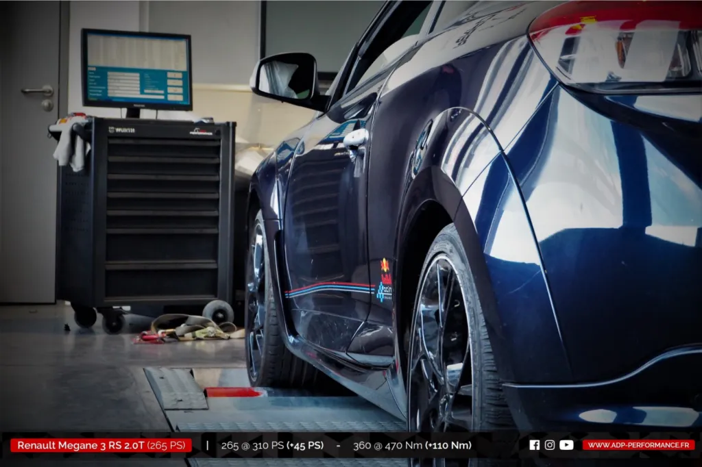 Reprogrammation moteur St Martin de Crau - Renault Megane 3 (Ph3) RS 2.0T 265cv - ADP Performance