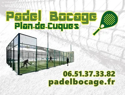 centre d'activités sportives proposant des cours et des tournois mensuels, avec parking à disposition plan de cuques padel bocage