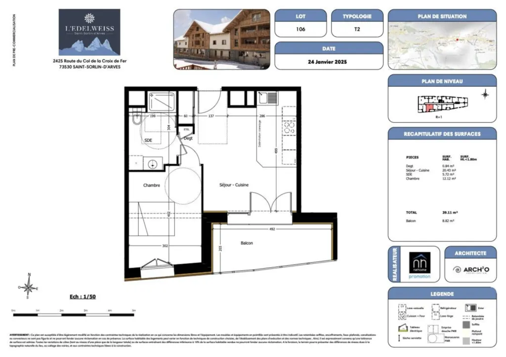 À Vendre appartement T2 dans la résidence L’Edelweiss à Saint-Sorlin-d’Arves