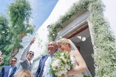 cérémonie de mariage dans les Cyclades Grèce
