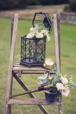 Agence de wedding planner experte pour un mariage franco-asiatique organisé dans l'orangerie d'un élégant Manoir en Ile-de-France