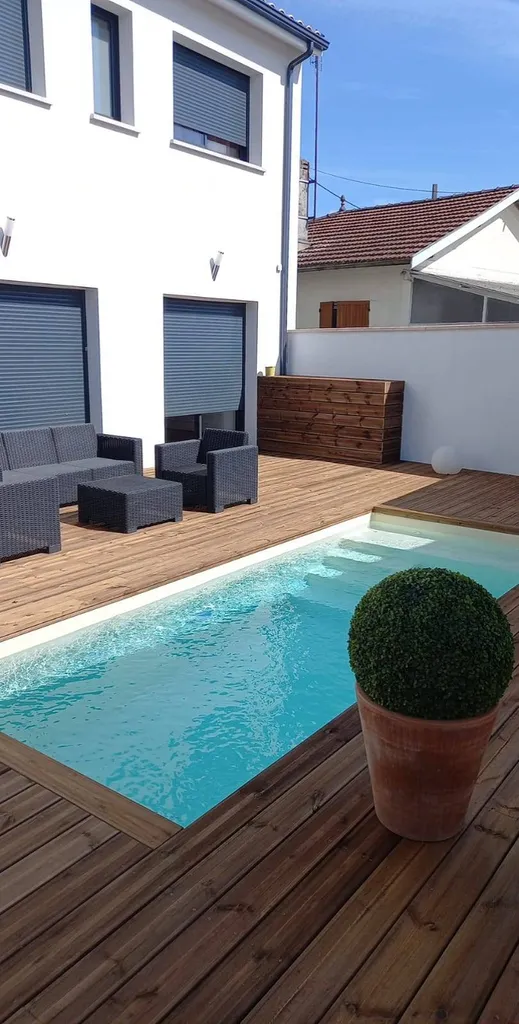 Création d'une terrasse en bois à talence 