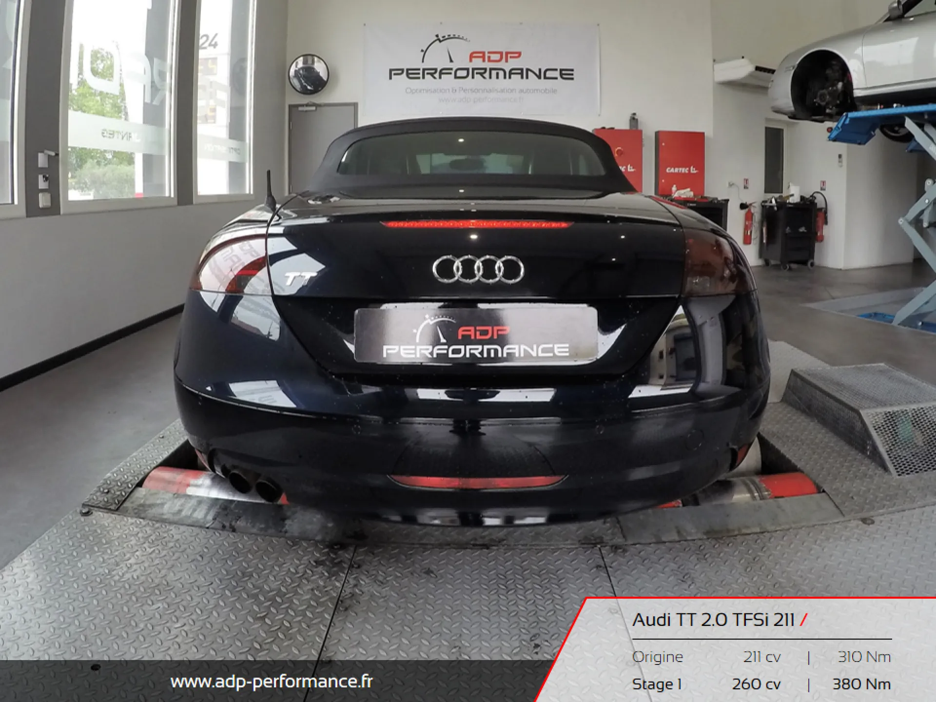 Reprogrammation moteur Nice Audi TT 8J ADP Performance