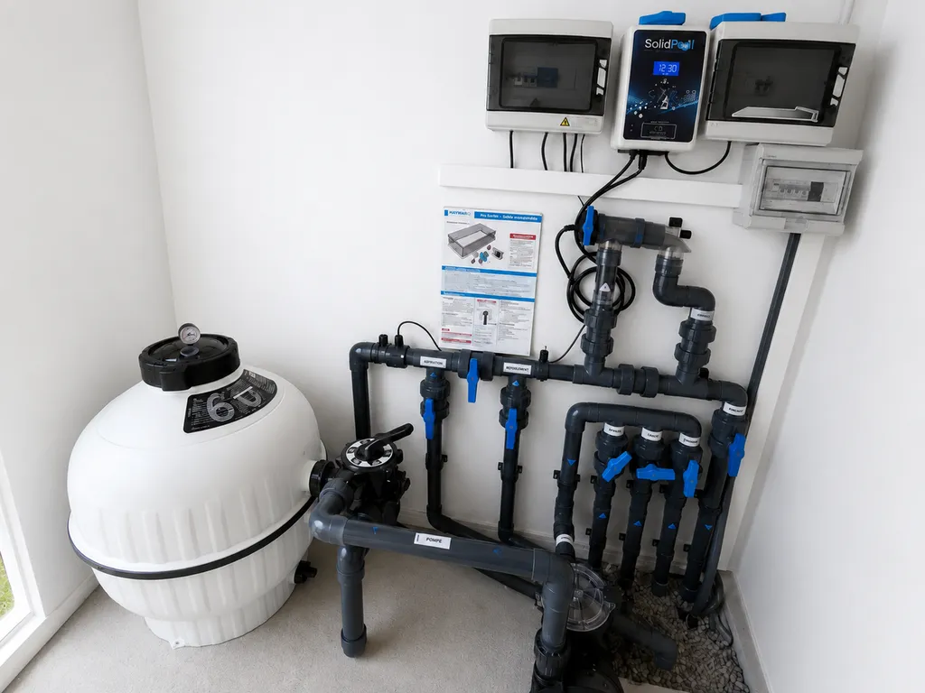 Dépannage de régulateur de pH automatique de piscine à Aix-en-Provence : pompe doseuse, sonde et injection corrigées pour une eau équilibrée dans les Bouches-du-Rhône