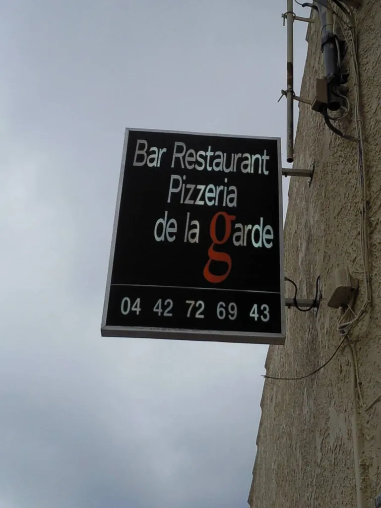Enseigne drapeau double face restaurant