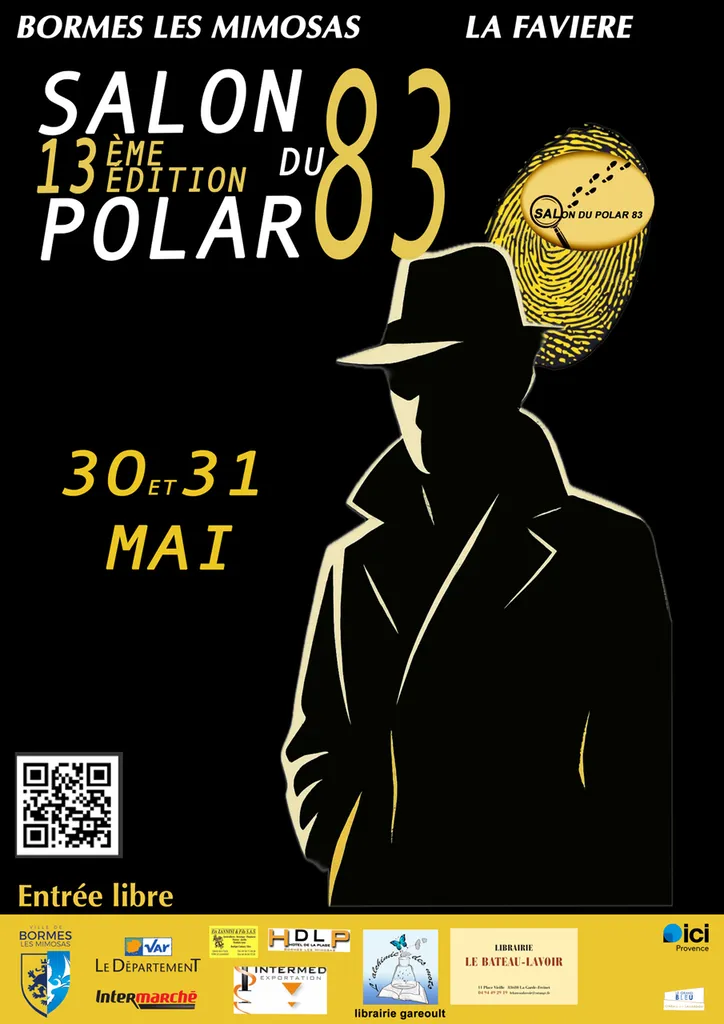 Salon du Polar 83 L'Hôtel de la Plage HDLP de Bormes Les Mimosas est partenaire