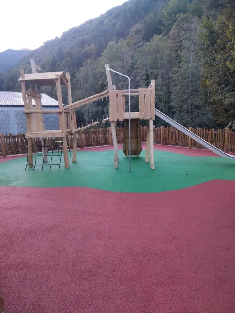 Structure de jeux en bois robinier