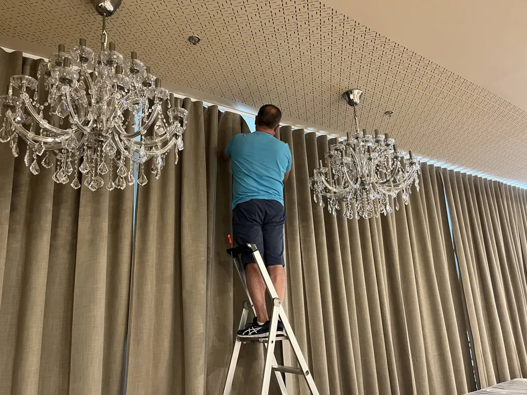 Installation de tringles