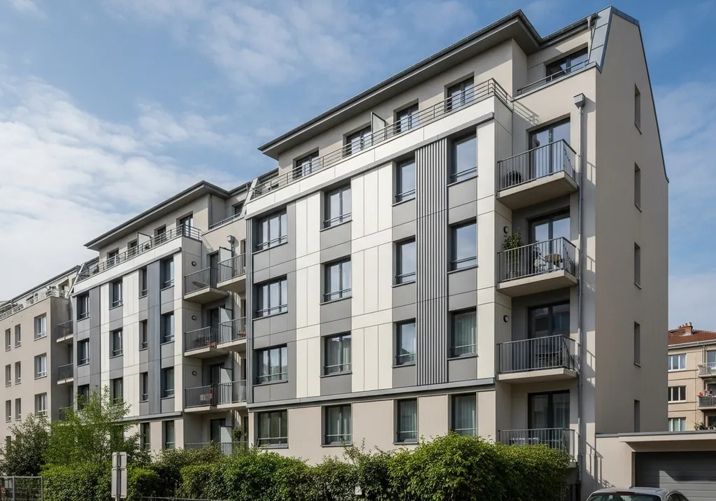 Isolation thermique et phonique extérieure d’immeuble résidentiel pour réduire consommations énergétiques et améliorer confort durablement en Alsace