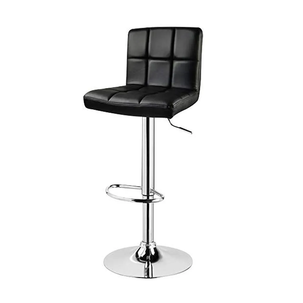 Tabouret de bar en simili cuir noir à louer sur Lyon