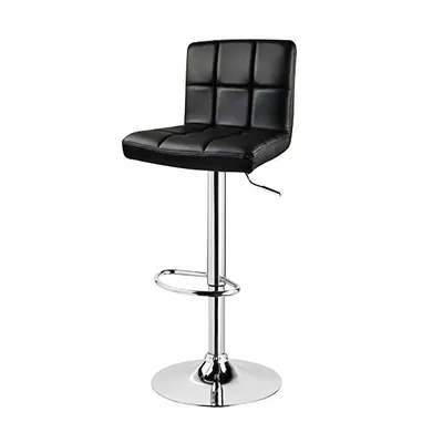 Tabouret de bar en simili cuir noir à louer sur Lyon