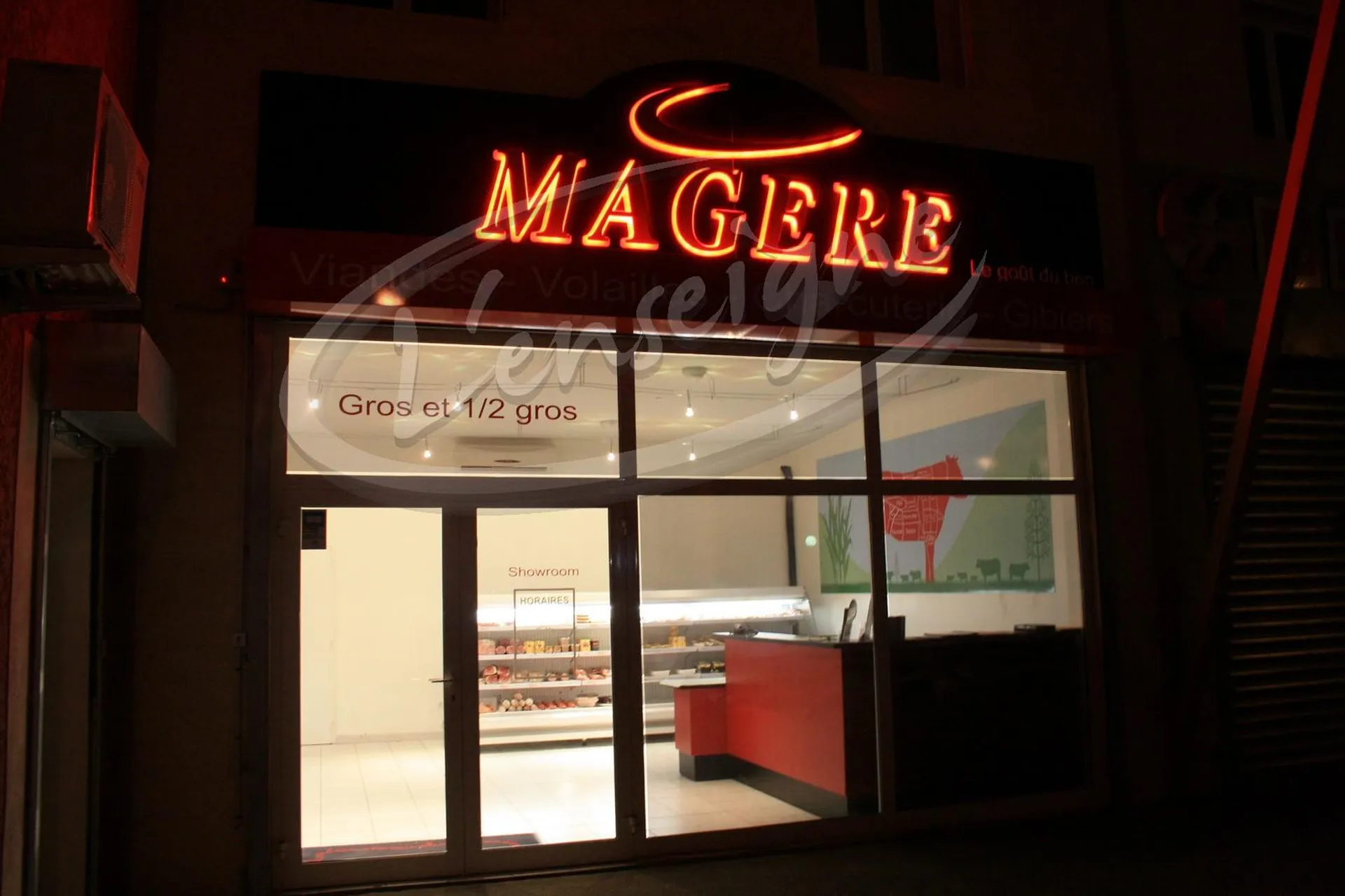 enseigne boucherie istres