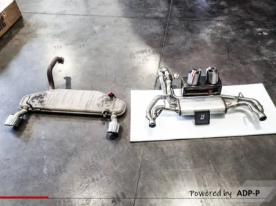 Montage échappement Slip-on Akrapovic Fiat 595  Abarth 1.4 Turbo | ADP PERFORMANCE Le Pontet 84230 Vaucluse