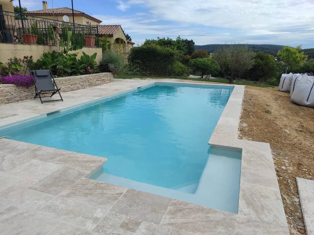 DALLAGES EXTERIEURS TRAVERTIN BEIGE 1ER CHOIX CLASSIC MIX