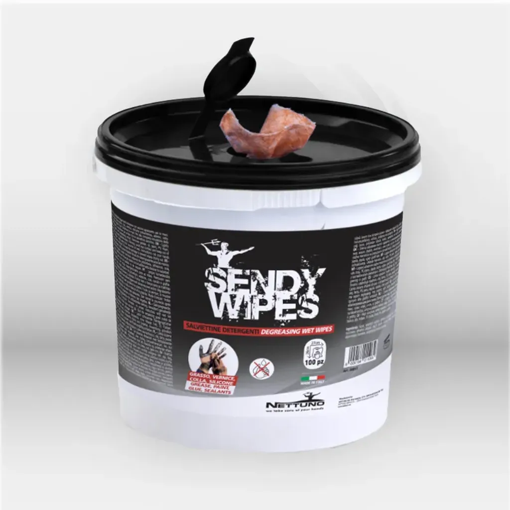 Lingettes nettoyantes Sendy Wipes peinture colle silicone utilisées en milieu professionnel BTP et industrie à Mont-de-Marsan, Landes (40), Nouvelle-Aquitaine et disponibles partout en France