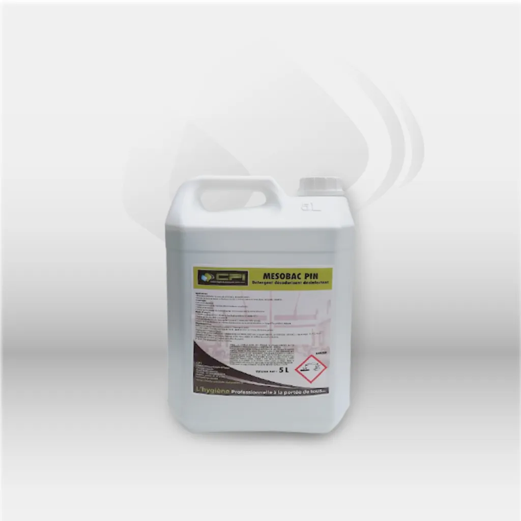 nettoyant detergent surodorant mesobac cpi hygiene bidon de 5 litres