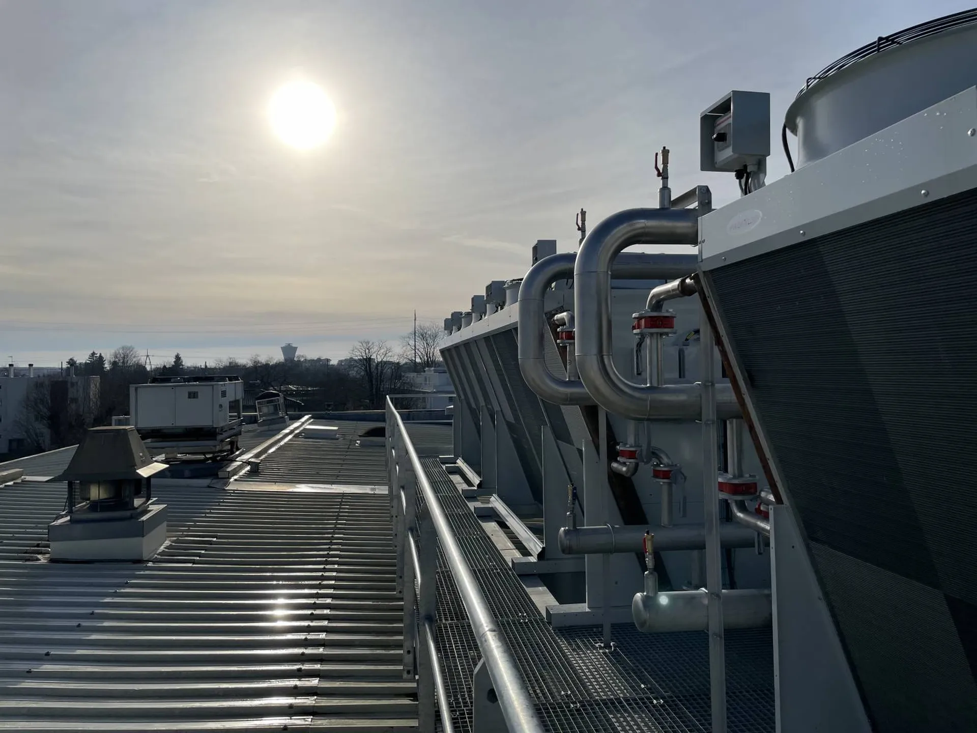 Condenseurs en toiture - Biscuiterie de Pessac