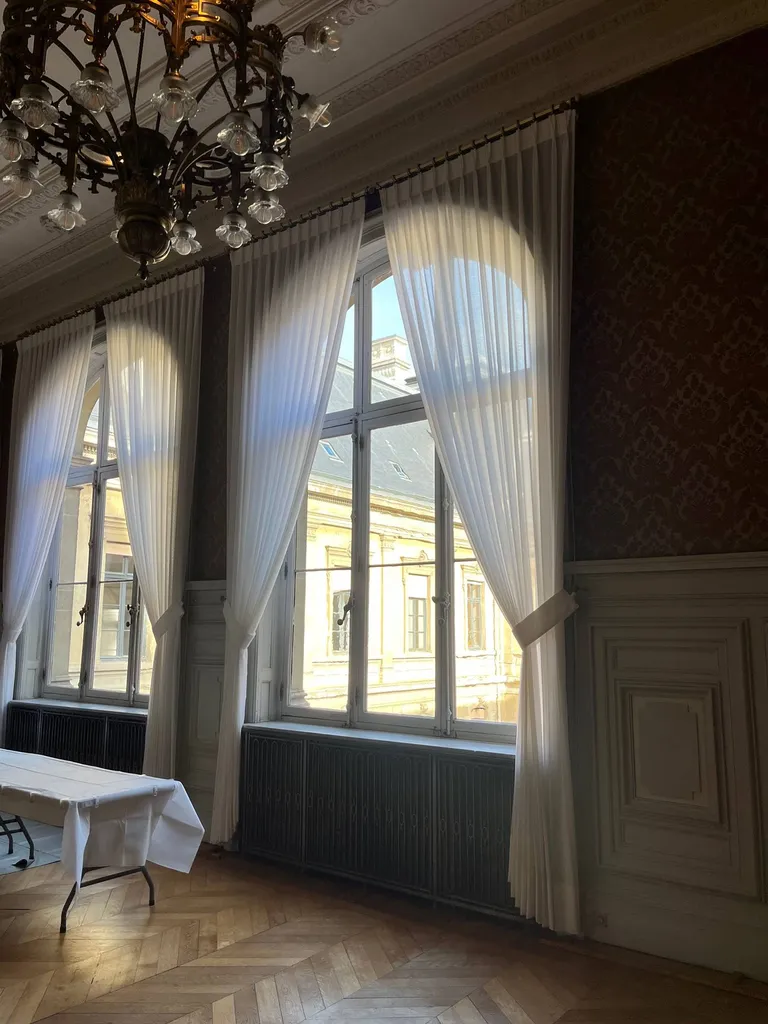 Voilage en tête à plis pincés 