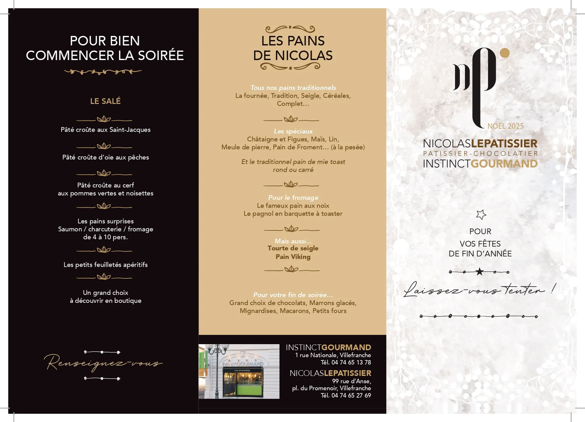 Bûches de Noël artisanales   Noël gourmand chez Nicolas le Pâtissier