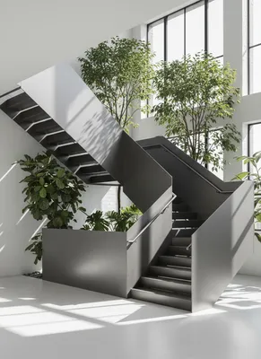 Installation d'un escalier métallique quart tournant à La Cadière d'Azur