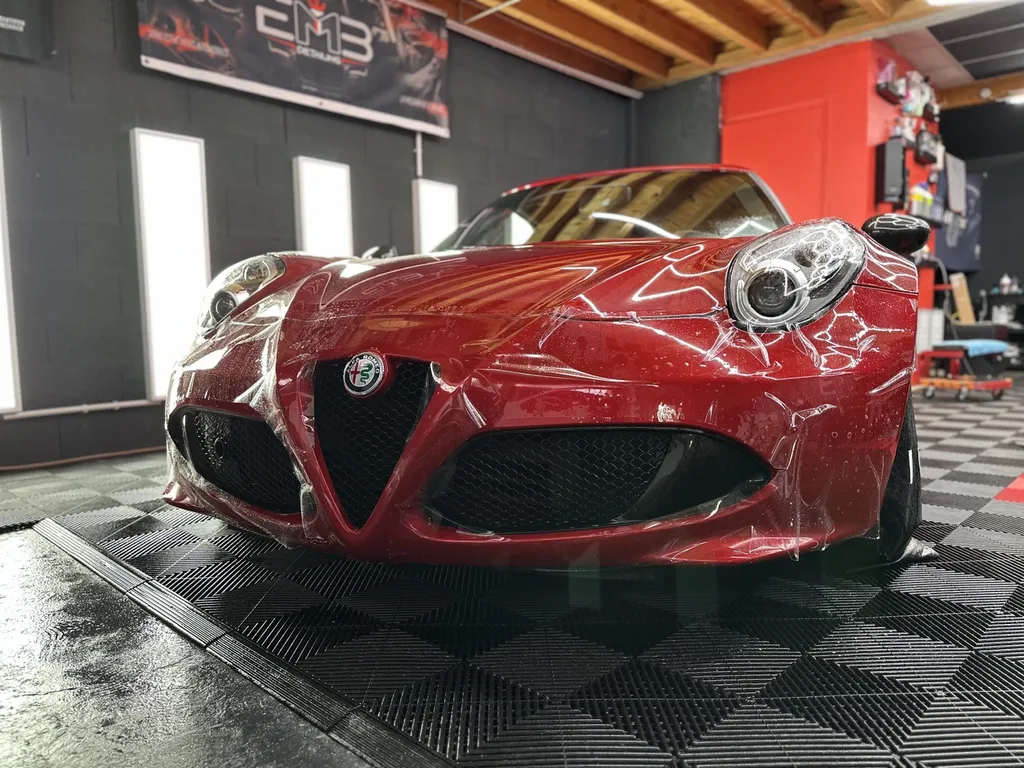 Film de protection carrosserie PPF Lyon DETAILING ouest lyonnais Alfa Roméo 4C