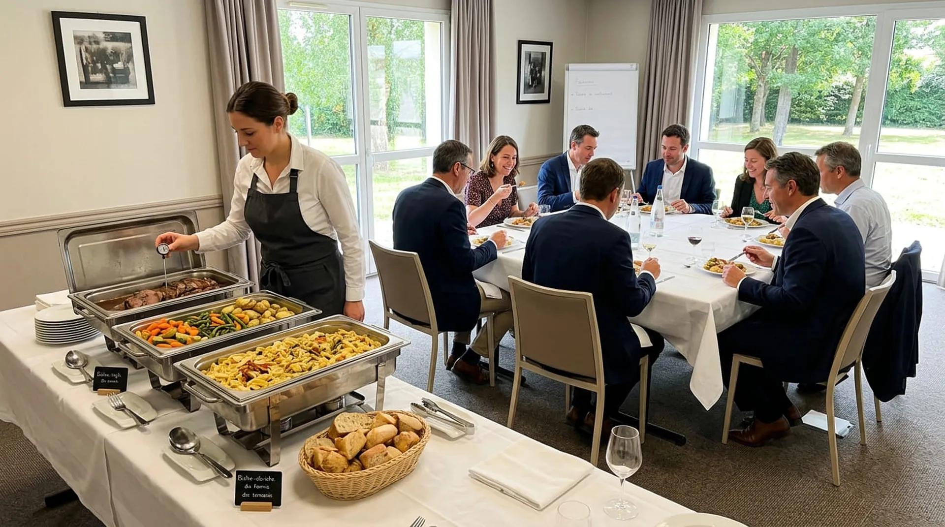 Service traiteur pour repas d'affaire vers Le Neubourg