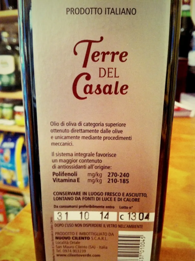 Huile d'Olive extra vierge Terre del Casale 750ml