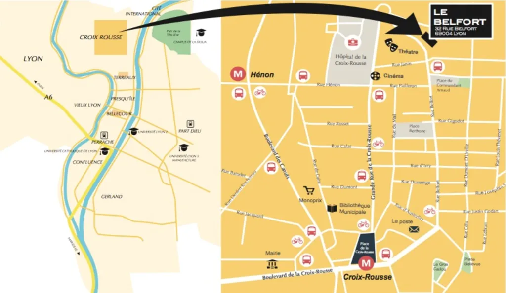 Vente de 10 logements dont 3 places de parking dans la résidence l'Atelier rue Belfort à Lyon 4
