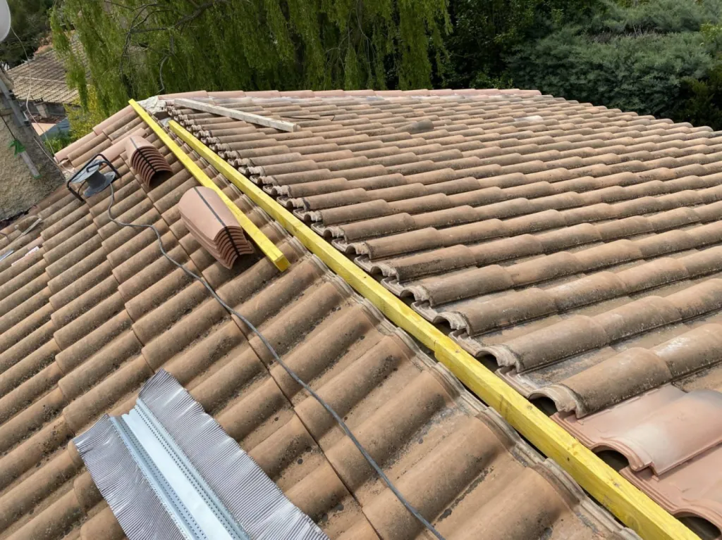 pose chevron pour faitage closoir sur istres