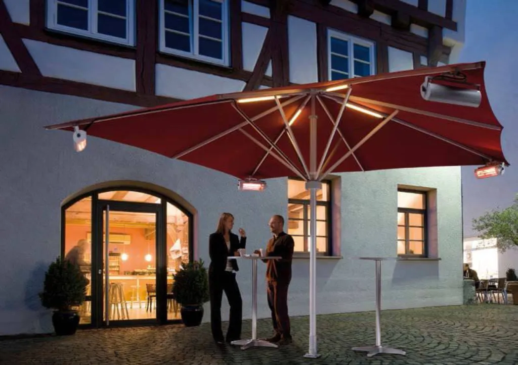 parasol professionnel CHR eclairage grande dimension aix en provence