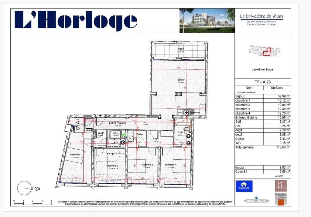 Acheter un appartement familial dans un programme neuf le Mans
