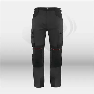 Pantalon de travail et de protection EPI Mach2 Delta Plus multipoches renforcé polyester coton utilisé en milieu professionnel BTP et industrie à Mont-de-Marsan, Landes (40), Nouvelle-Aquitaine et disponible partout en France
