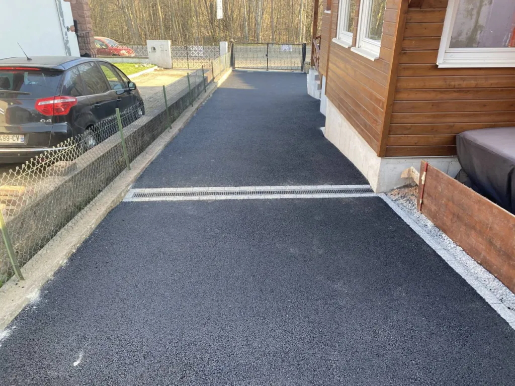 Pose d'enrobé à Strasbourg CLK 