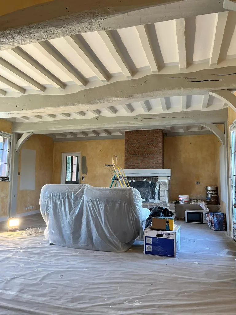 Entreprise de peinture intérieur avec décoration de maison normande à Bourgtheroulde près de Bourg-Achard 27
