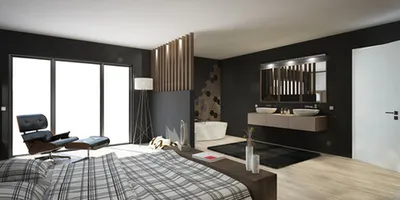 suite parentale avec une verrière séparative