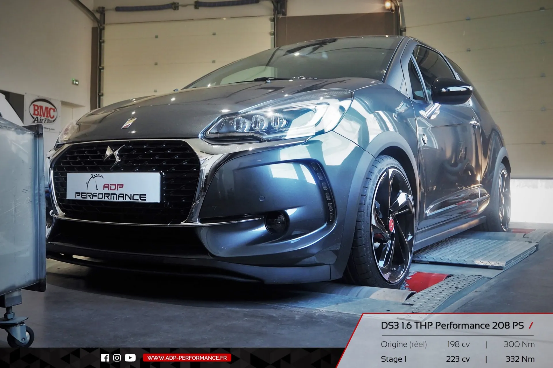 Reprogrammation moteur Salon de Provence - DS3 1.6 THP Performance 208cv - ADP Performance