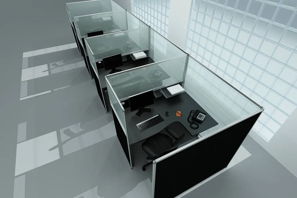 Cloison amovible de bureau pour call center à Marseille