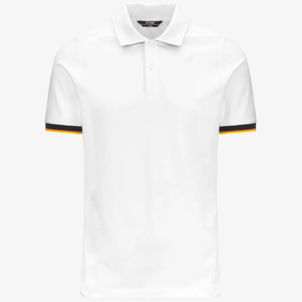 Le Polo K-Way Vincent Stretch Piqué blanc chez Urban Chic à Dieppe 76