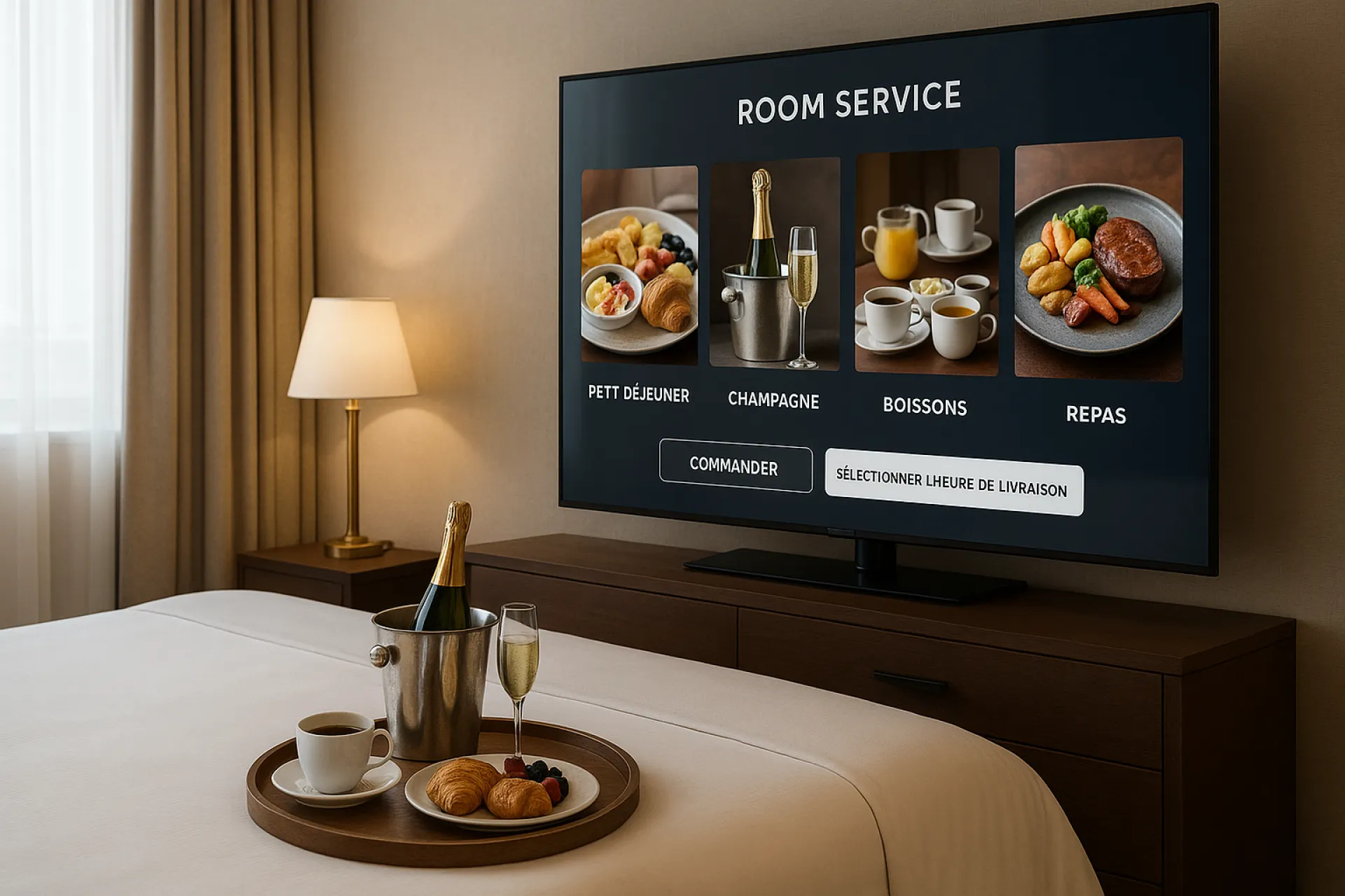 Room service hôtel sur la TV - Augmentez vos ventes