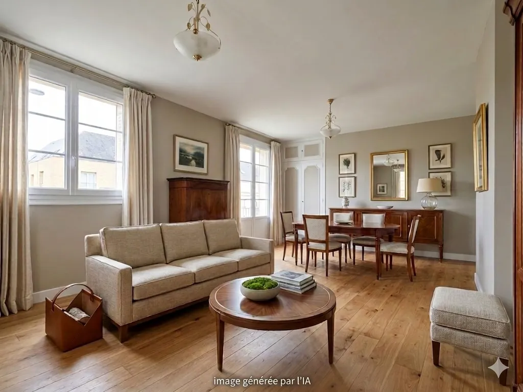 Acheter un appartement avec 3 chambres, un bureau, une vue exceptionnelle et parking en centre-ville du Mans
